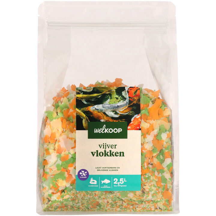 Welkoop Vijvervlokken - Vijvervissenvoer Welkoop Vijvervlokken - Vijvervissenvoer