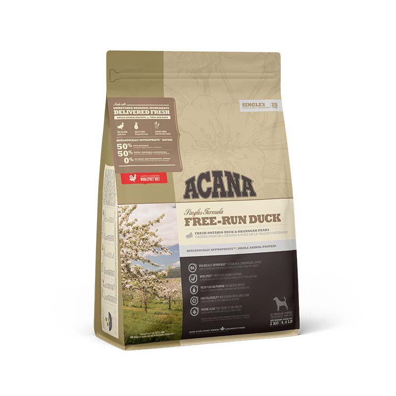 Acana Singles Free-Run - Hondenvoer - 2 - eend Acana Singles Free-Run - Hondenvoer - 2 - eend