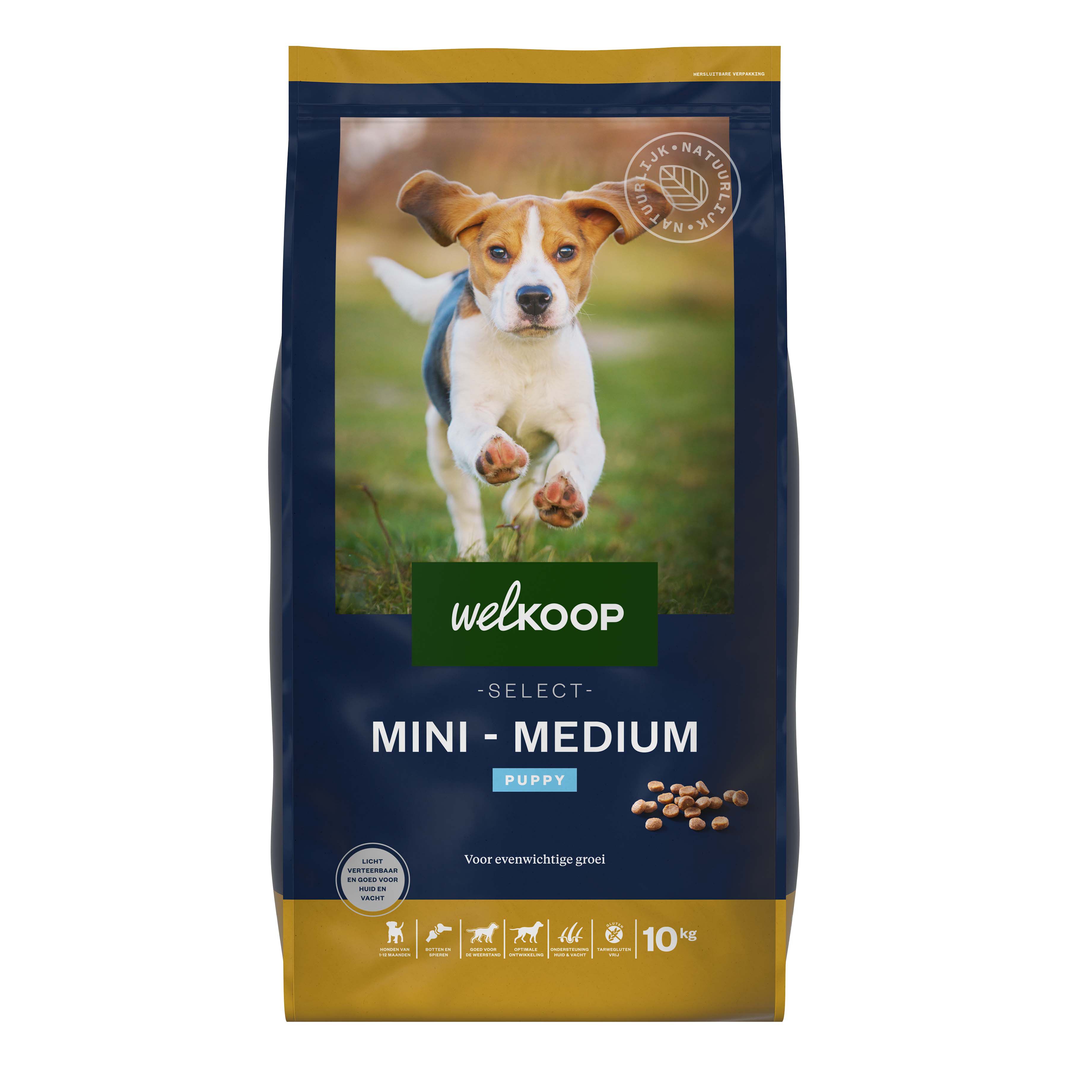 Welkoop Select Puppy Mini-Medium Krokante brokken - Hondenvoer - 10.00 - kip