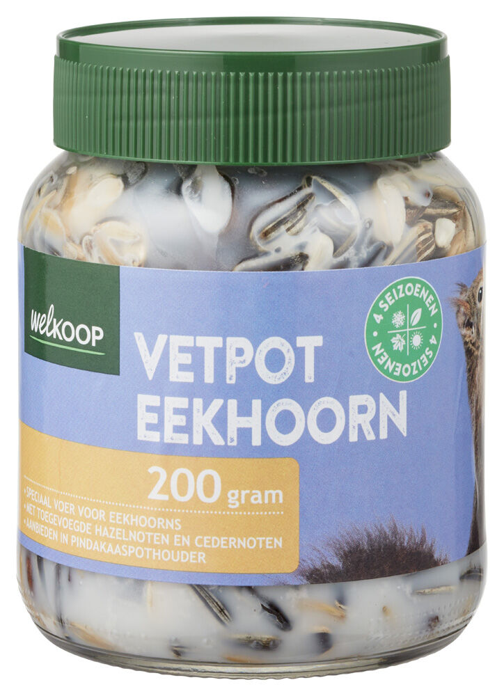 Welkoop Aanvullend Eekhoorn voer - Vetpot Welkoop Aanvullend Eekhoorn voer - Vetpot
