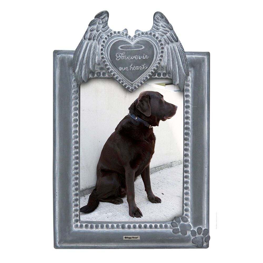 Happy-House - Fotolijst - Hond Kat - Herdenken - 24.50 cm - grijs - 4.00 cm - Small - 16.50 cm