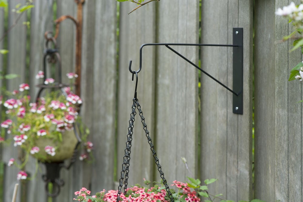 Nature  - Hanging basket Muurhaak - Grijs - 35 cm