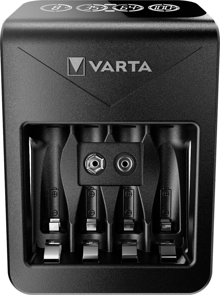 VARTA LCD Lader incl. AA Batterij 4 stuks - Batterij oplader