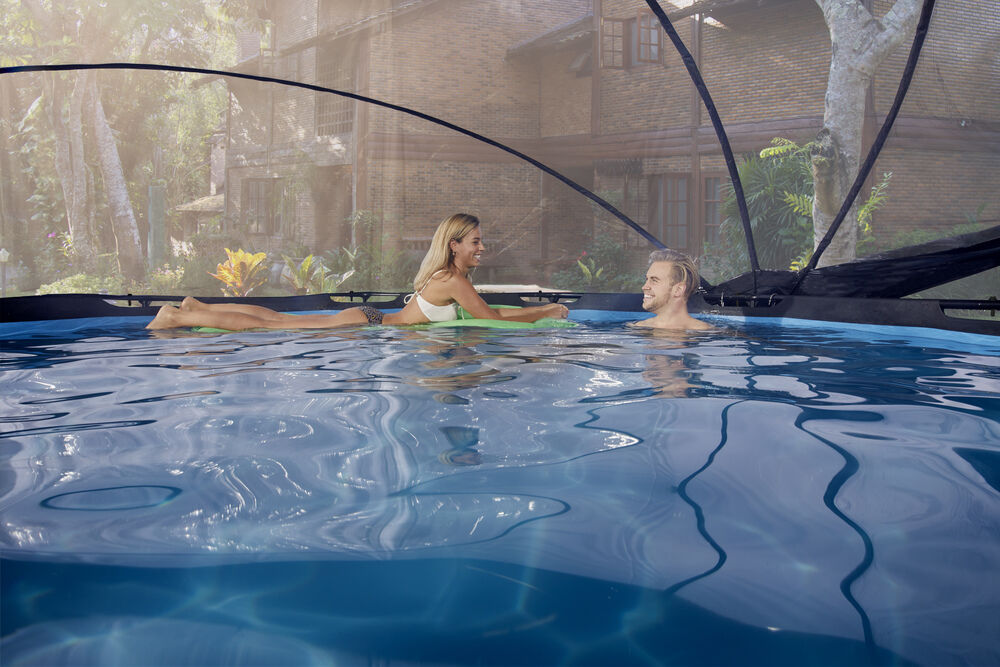 Exit Rond - Zwembadoverkapping - Transparant - 76x300x1 cm - 300 cm