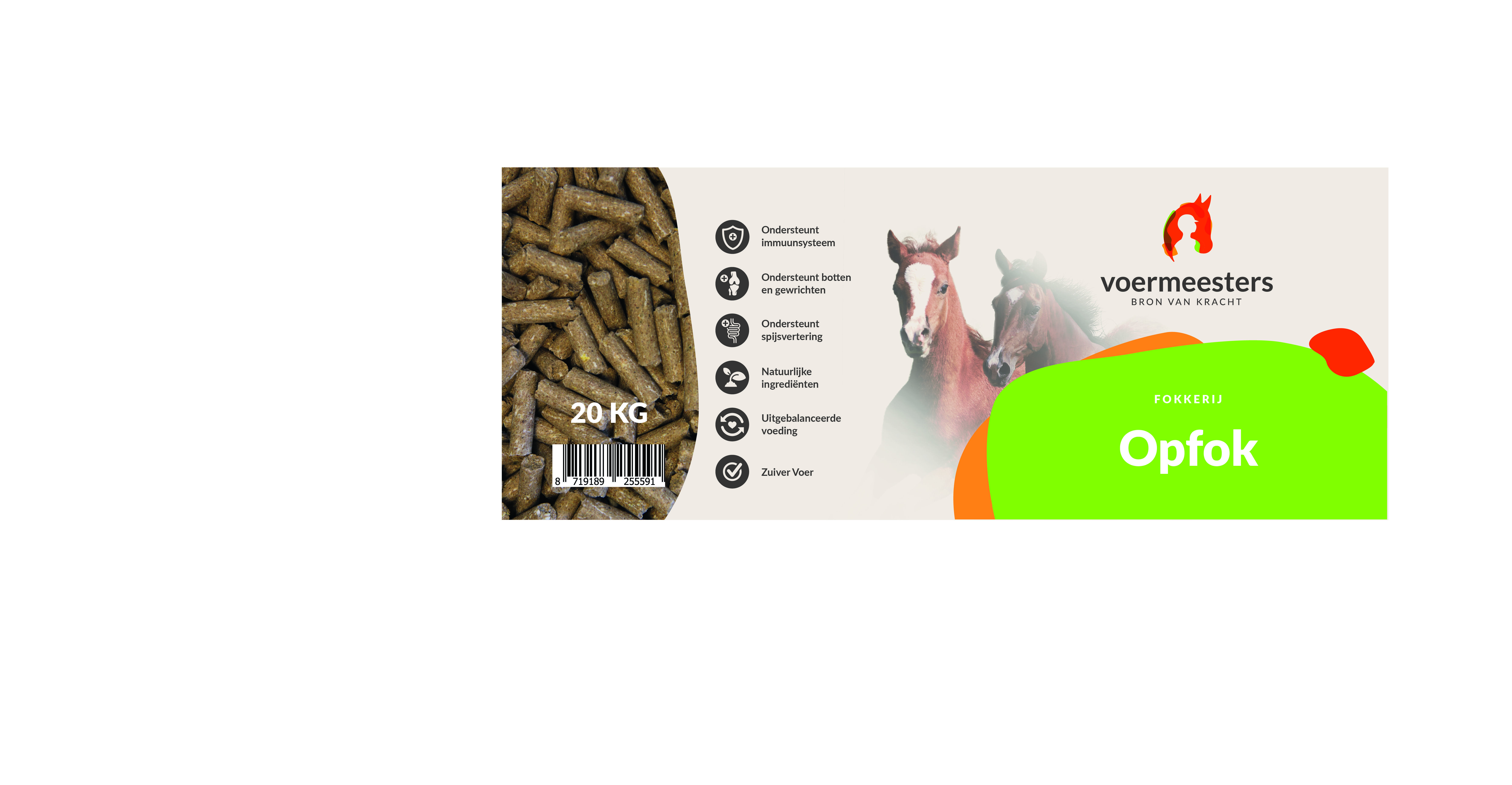 Voermeesters Opfok - Fokkerij - 20 kg - Zak