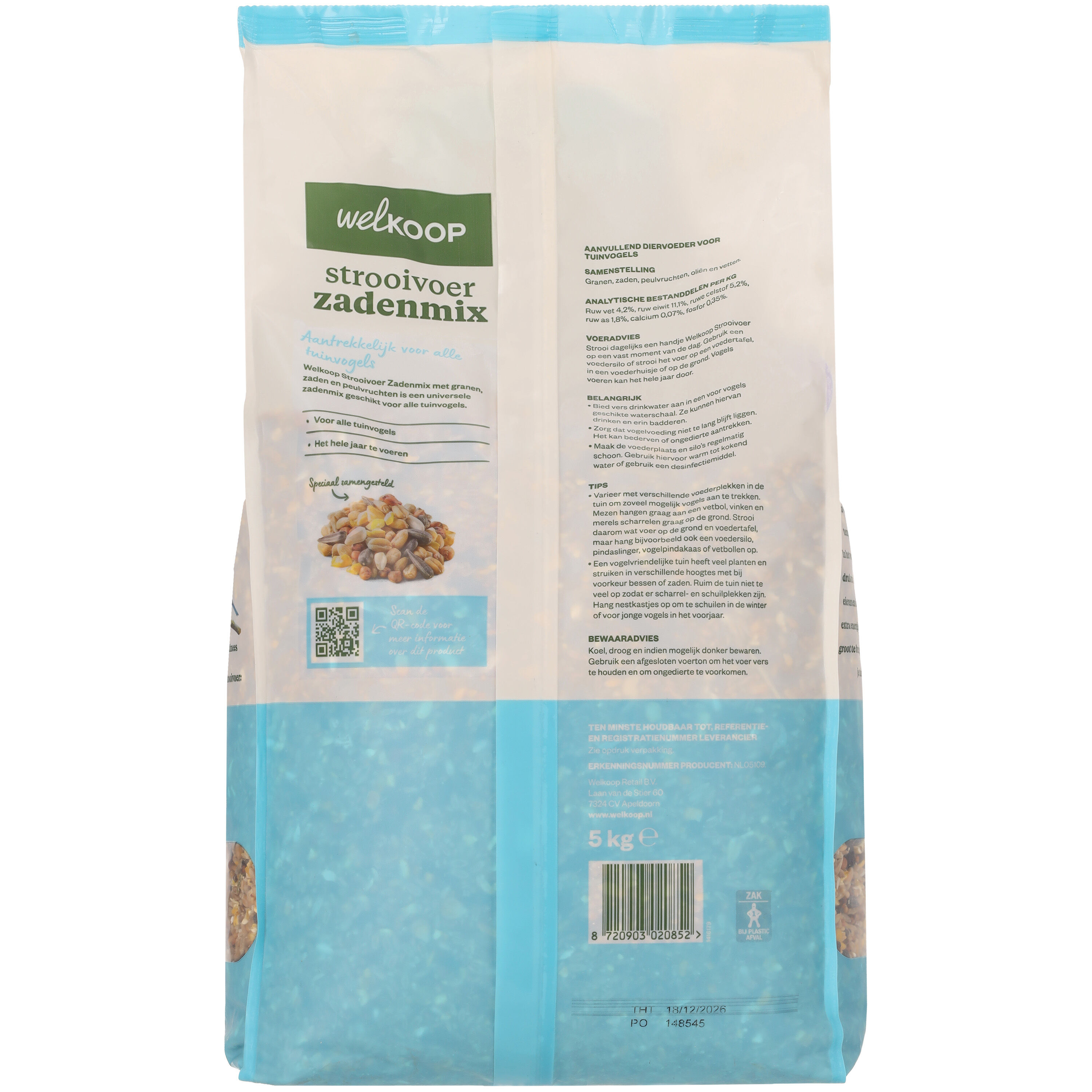 Welkoop - Strooivoer met Zaden - Tuinvogelvoer - 5 - Zadenmix