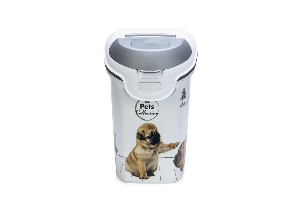 Curver Hond - Voercontainer - 15.00 l - 36.00 cm - Wit Grijs - 51.00 cm - 23.00 cm