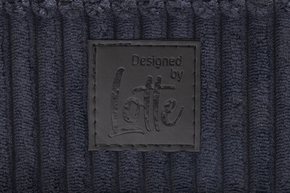 Designed by Lotte Ribbed Orthopedisch - Benchkussen - Antraciet - 8x53x76 cm - Klein