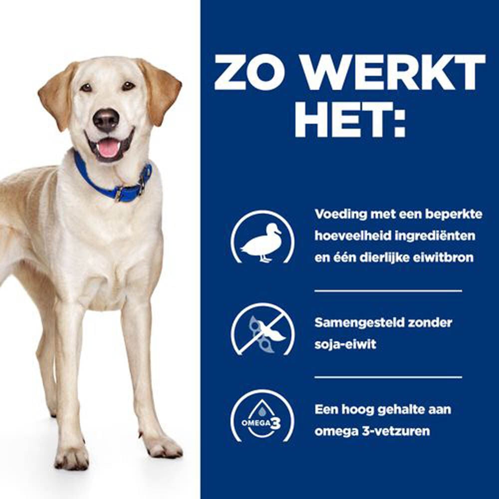 Hill's Prescription Diet Food Sensitivities - Hondenvoer - 4.00 - rijst, eend