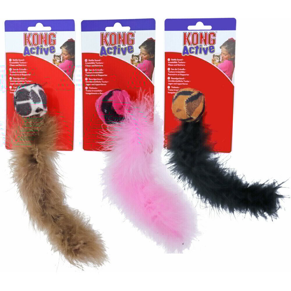 Kong Active Bal met staart - Kattenspeeltje Kong Active Bal met staart - Kattenspeeltje