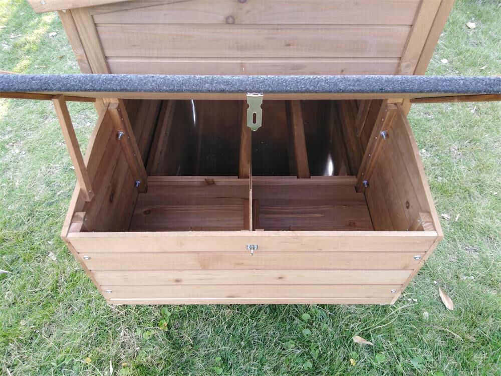 Rechthoek XL - Kippenhok met ren - 103.00 cm - Bruin - 250.00 cm - 75.50 cm