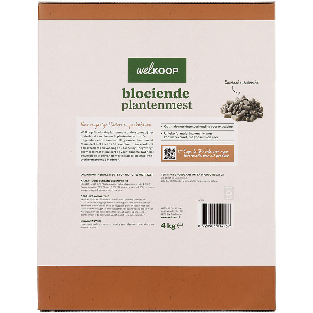 Welkoop - Bloeiende Plantenmest - 4 kg