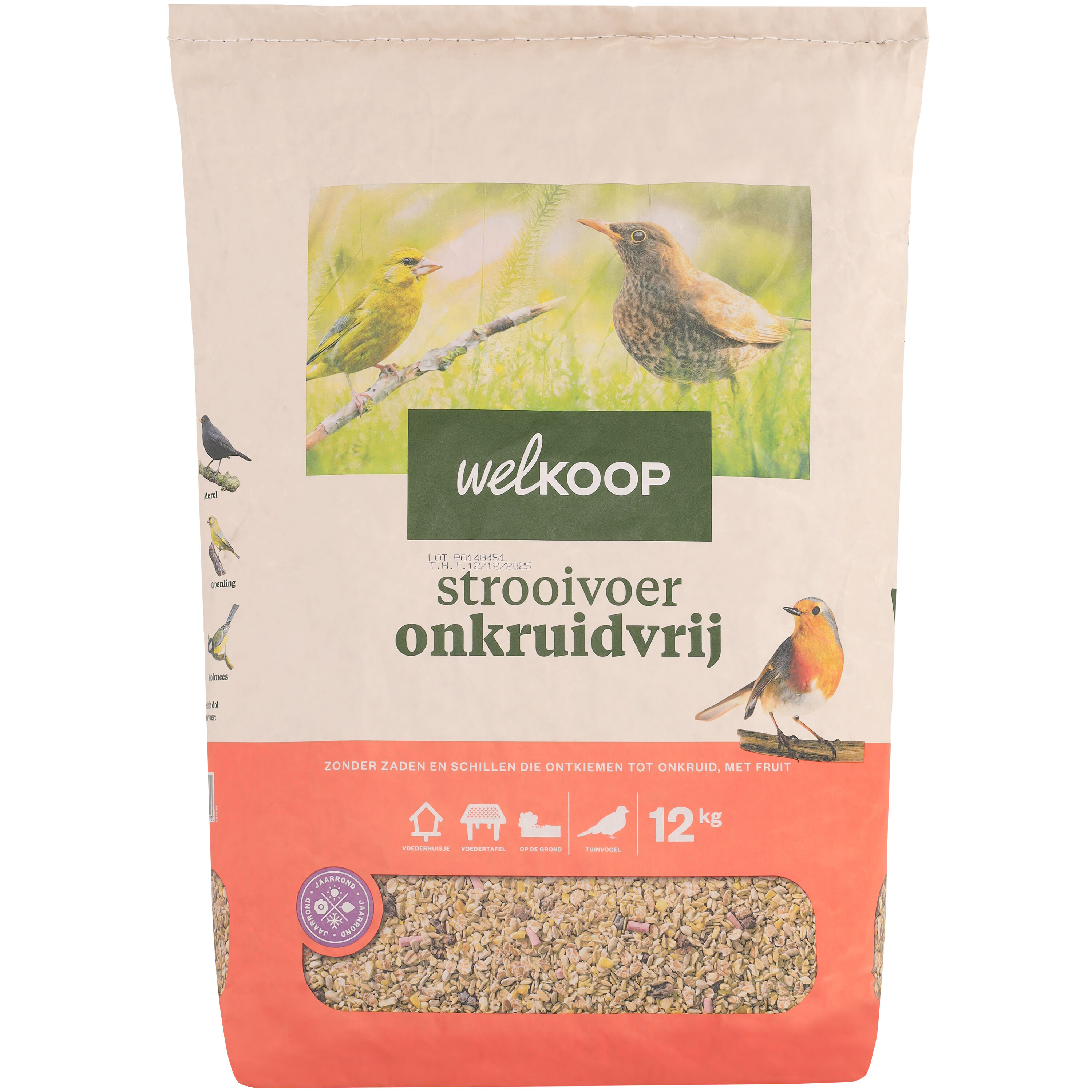 Welkoop - Strooivoer met Fruit - Onkruidvrij - Tuinvogelvoer - 12 - Onkruidvrij Welkoop - Strooivoer met Fruit - Onkruidvrij - Tuinvogelvoer - 12 - Onkruidvrij