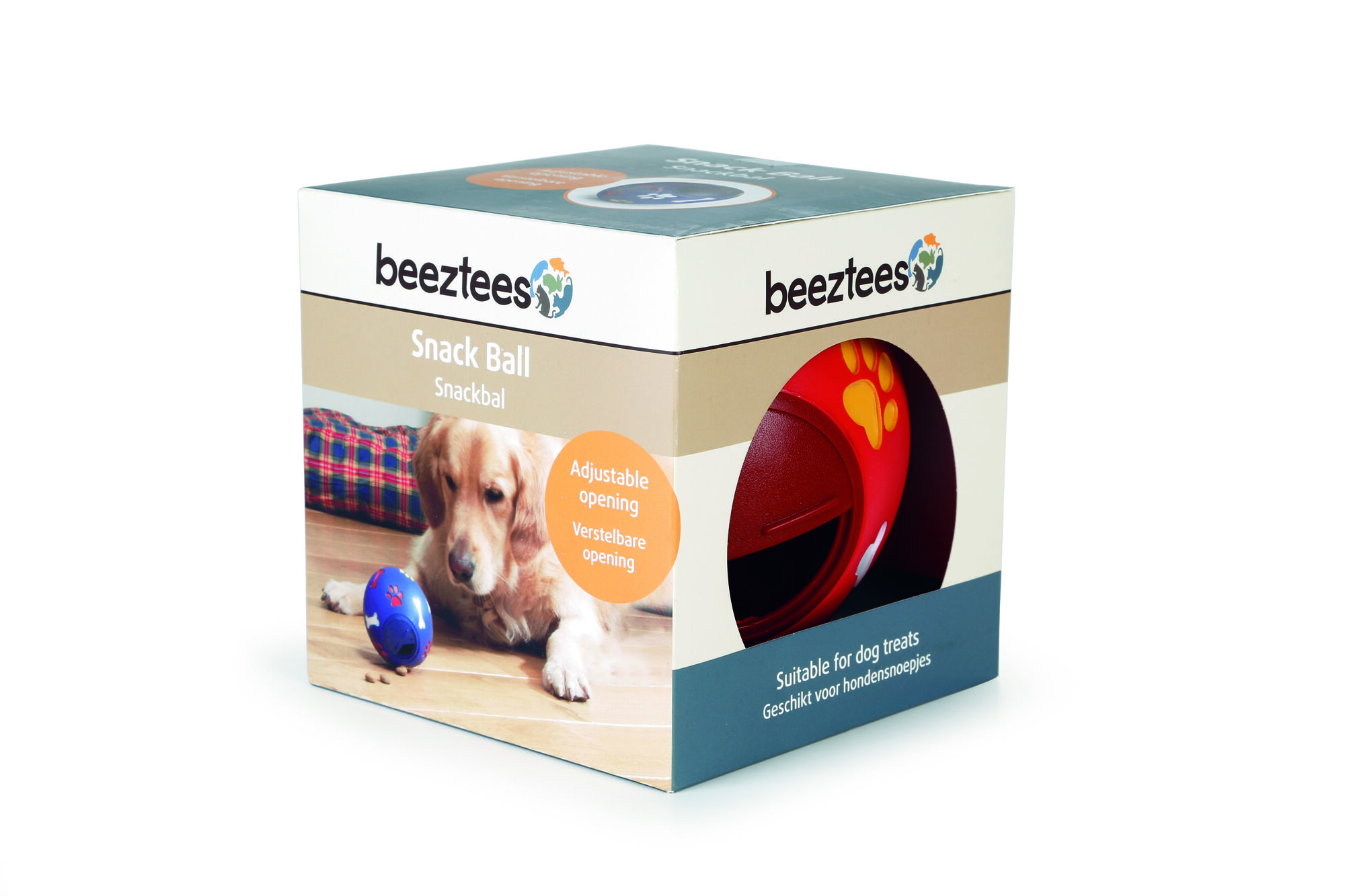 Beeztees Snackbal  - Vulbaar Hondenspeelgoed - assorti - 15x15x15 cm Beeztees Snackbal  - Vulbaar Hondenspeelgoed - assorti - 15x15x15 cm