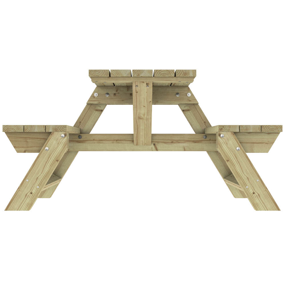 Outdoor Life Products Bente - Picknicktafel - Groen - 160x58x58 cm