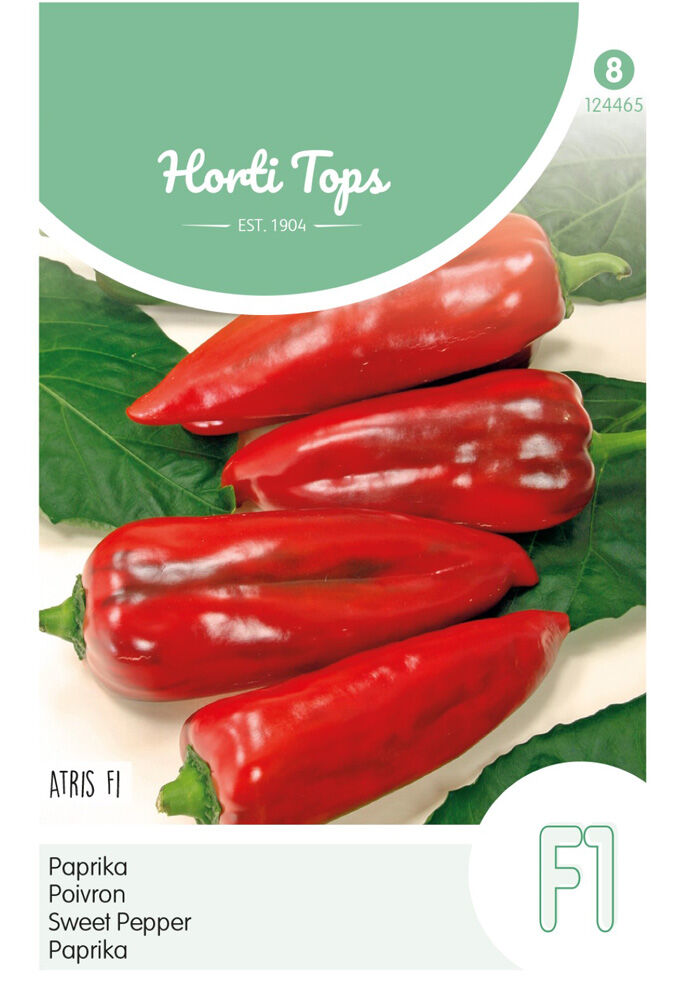 Hortitops Paprika Capsicum annuum Atris Hybride F1 (Rode Koehoorn) - Groentezaden Hortitops Paprika Capsicum annuum Atris Hybride F1 (Rode Koehoorn) - Groentezaden