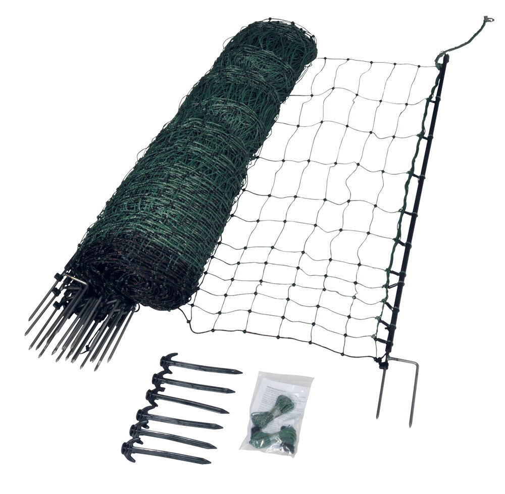 Gallagher Kippennet Dubbele pen - Afrasteringsnetten - 50m - 21.00 cm - 130.00 cm - 5000.00 cm - 21.00 cm