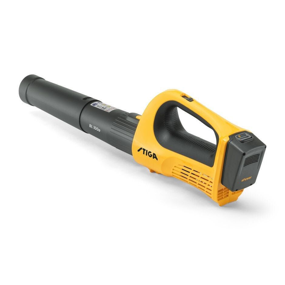 Stiga BL100e Kit - Accu bladblazer (incl. accu en lader) Stiga BL100e Kit - Accu bladblazer (incl. accu en lader)