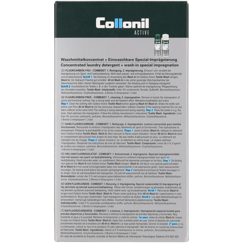 Collonil Active combi set - Reinigingsmiddel en Impregneermiddel - 250