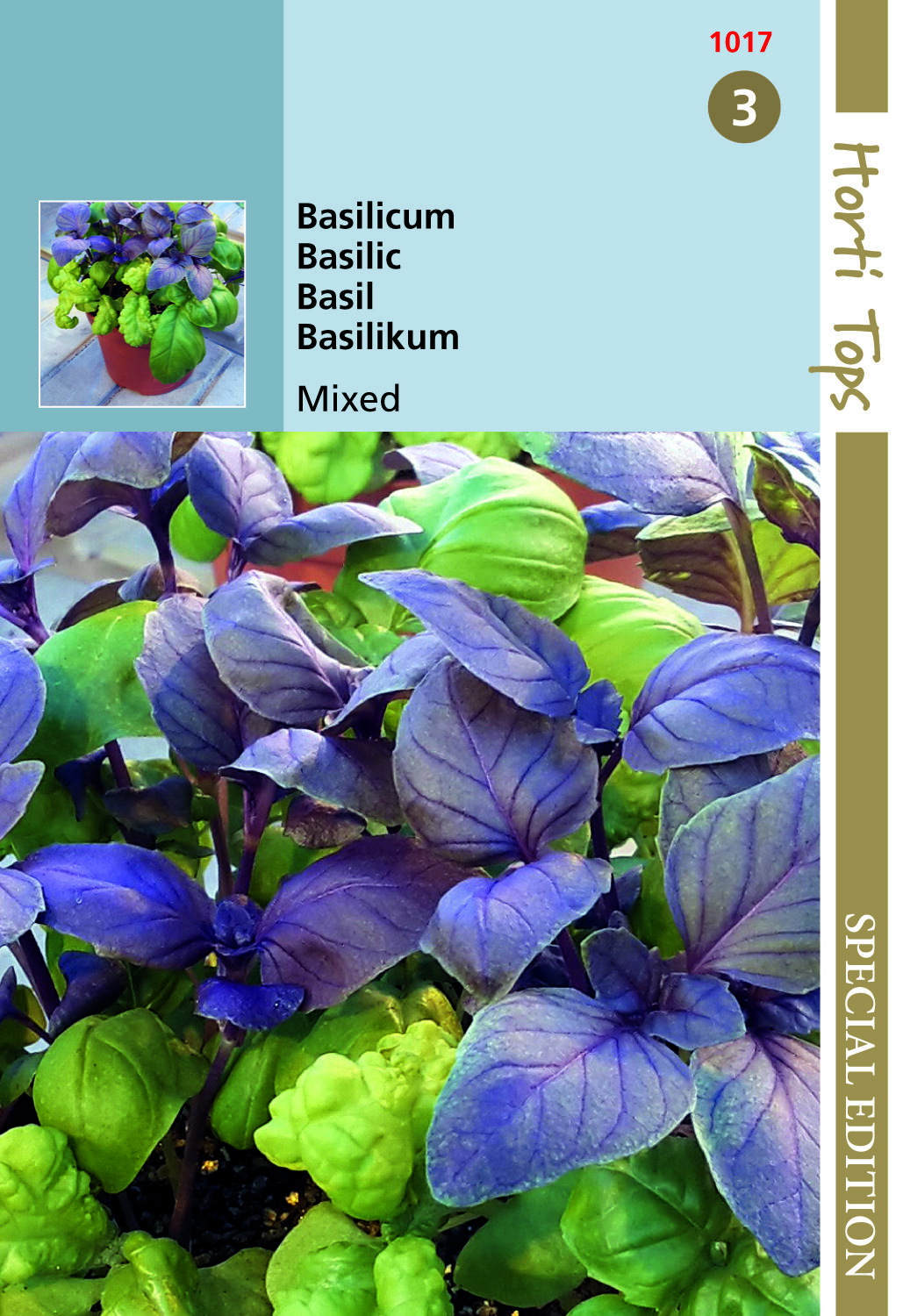 Hortitops Basilicum mix Ocimum basilicum - Groentezaden Hortitops Basilicum mix Ocimum basilicum - Groentezaden