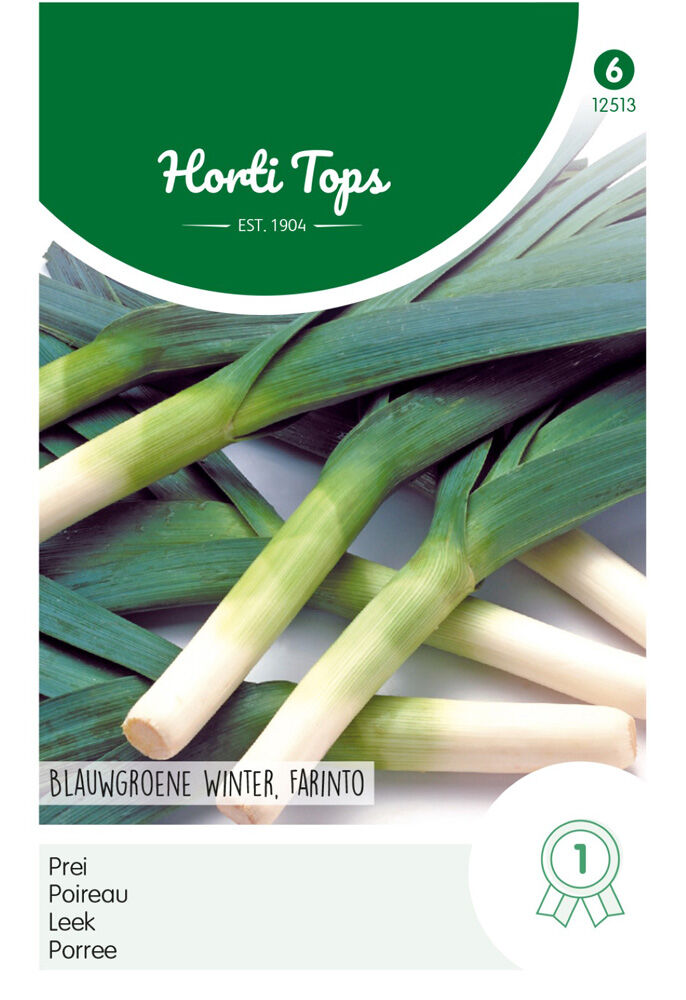Hortitops Prei Allium Porrum L. Blauwgroene Winter Farinto - Groentezaden