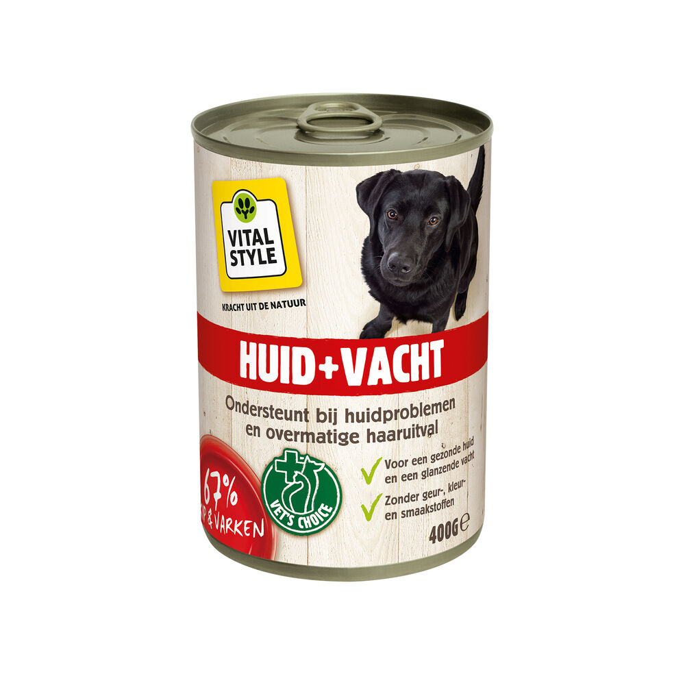 VITALstyle Huid + Vacht - Hondenvoer - 400.00 - kip