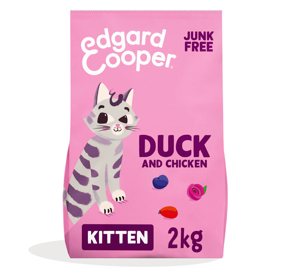 Edgard & Cooper Brokjes - Kattenvoer - Eend - Kip - 2 kg