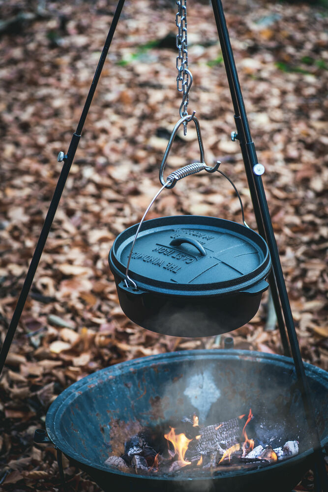 The Windmill Cast Iron Dutch Oven - Pannenhaak - rvs