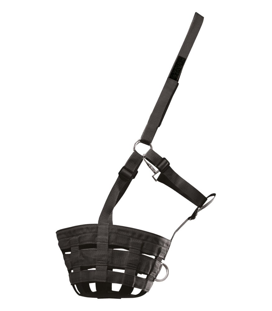 Waldhausen Grasmuilkorf - Zwart - Pony