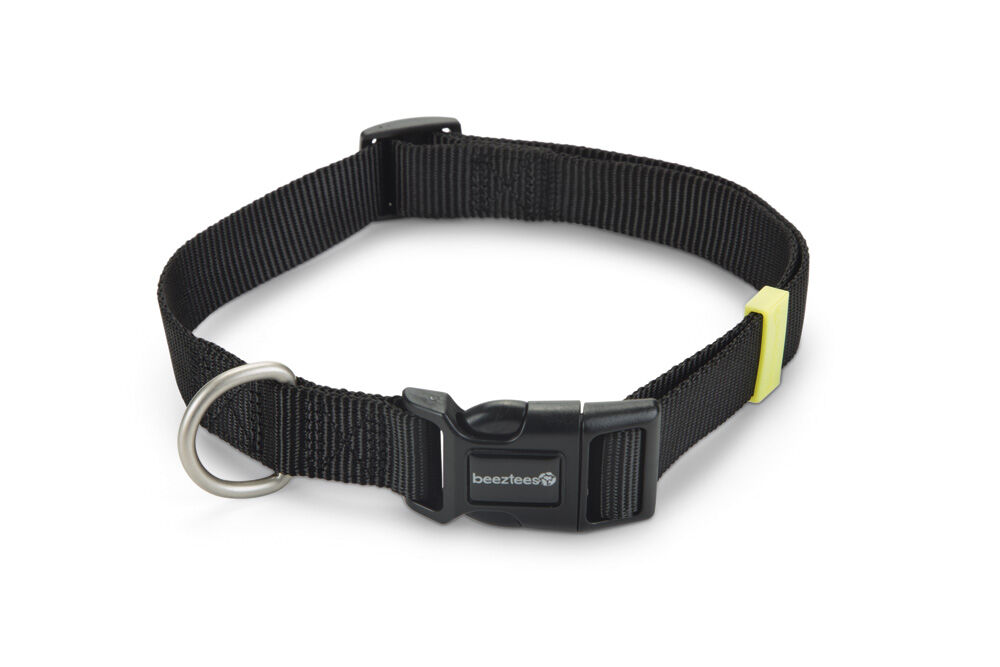 Beeztees Uni - Halsband Honden - 70 cm - 25.00 cm - zwart - 25 mm - 4.20 cm - 48 tot 70 cm - 2.00 cm
