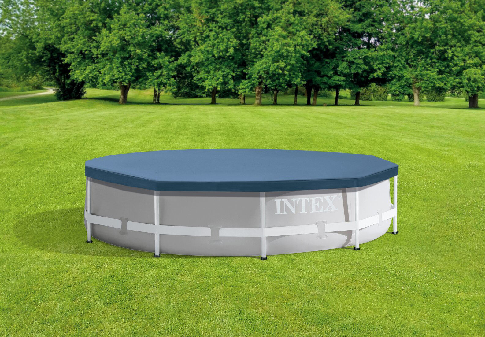 Intex Frame Pool Afdekzeil - Zwembaden - Grijs - 23.2x305x11.5 cm - 305 cm