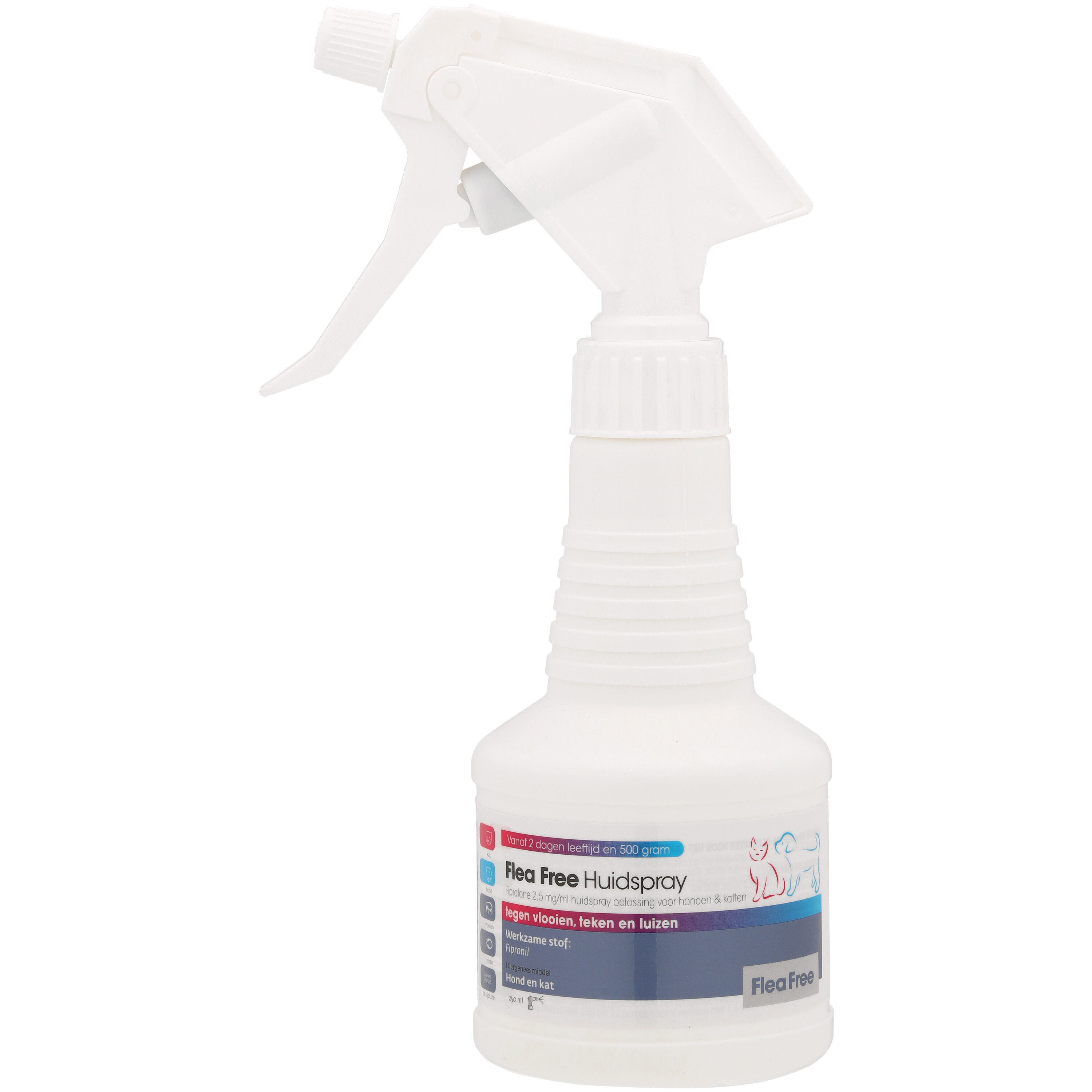Flea Free Huidspray - Anti Vlooien en teken - Hond en Kat - 22.80 cm - 250.00 - 12.00 cm - 7.80 cm