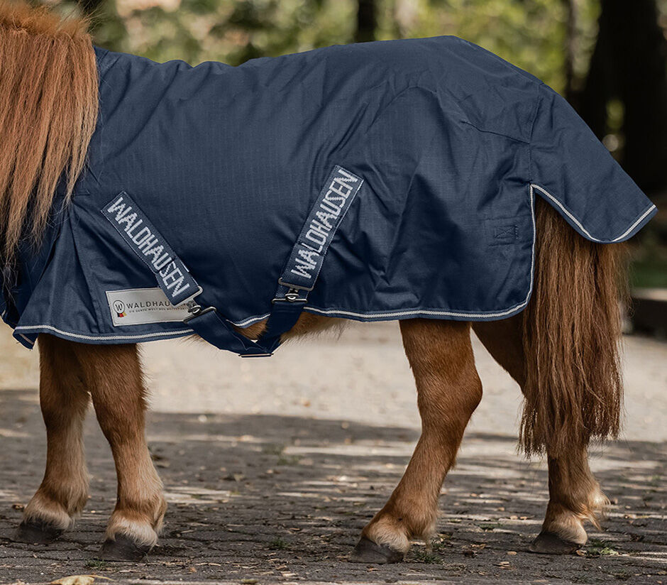 Waldhausen Shet - Regendeken - Paardendeken - 1.00 cm - Blauw - 1.00 cm - 70-120 - 1.00 cm