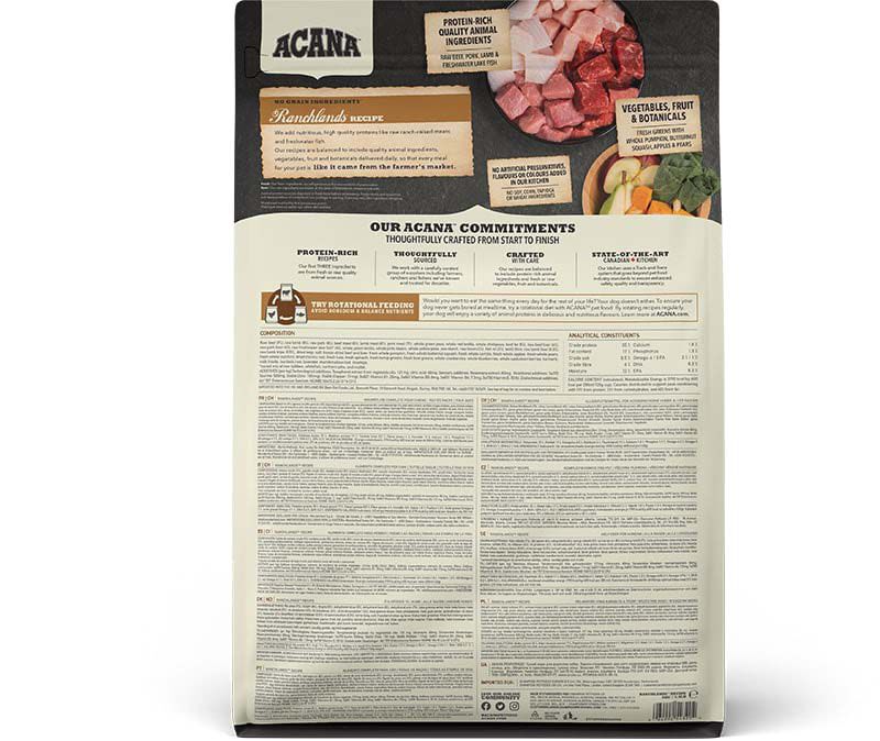 Acana Regionals Ranchlands Dog Highest proteïn - Hondenvoer - 2 - rund