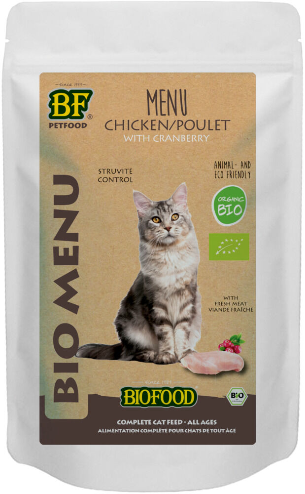 Biofood Biomenu Struvite Control - Kattenvoer - 100 - kip Biofood Biomenu Struvite Control - Kattenvoer - 100 - kip
