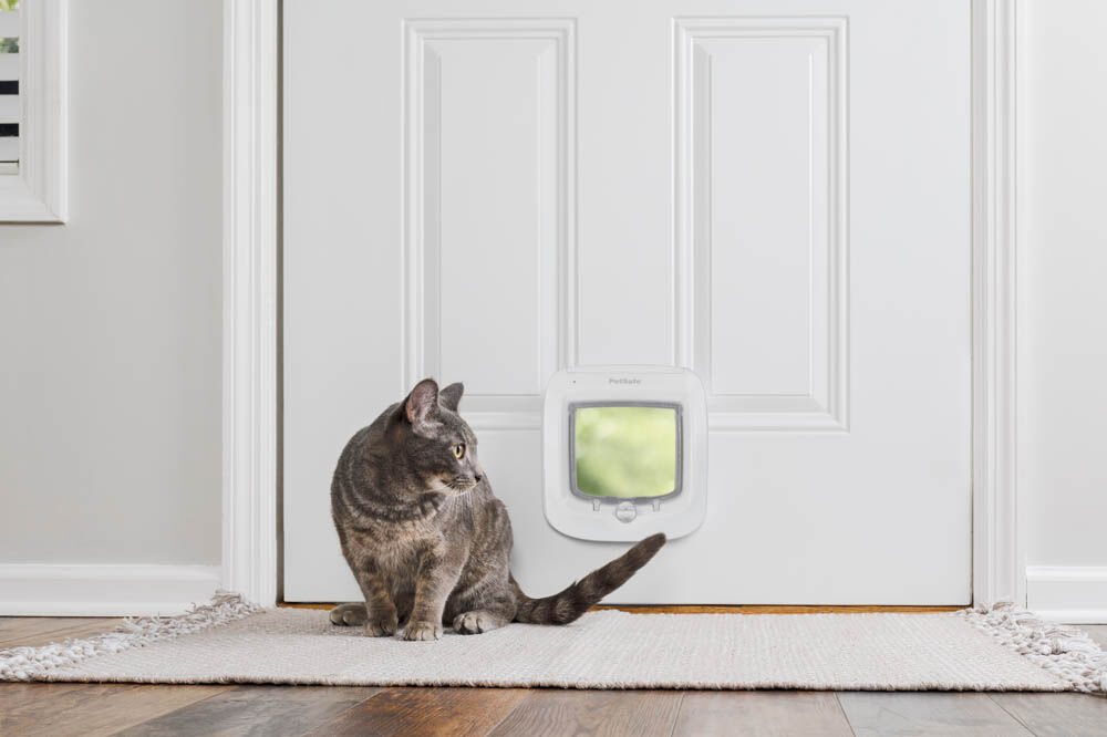 Petsafe - Kattenluik op microchip - 24.00 cm - Wit - 22.00 cm - 12.20 cm