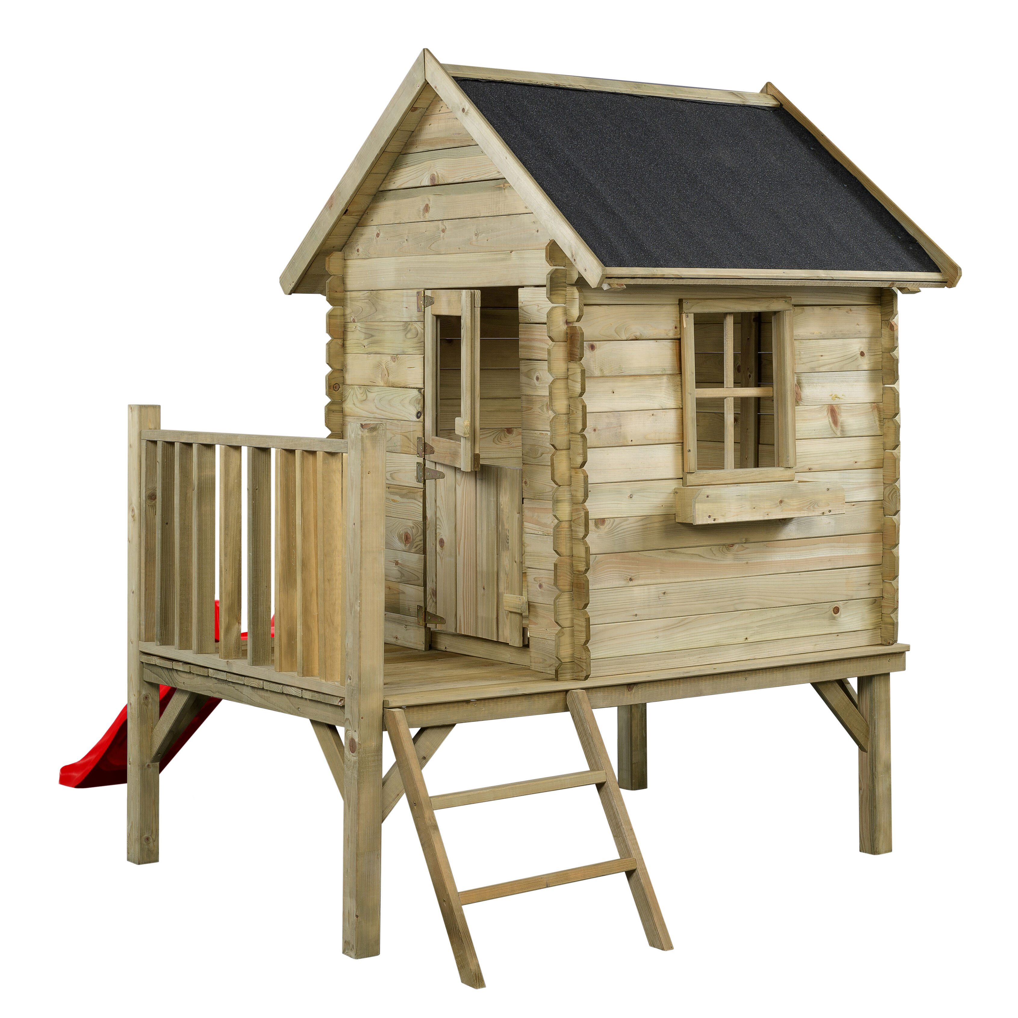 Swing King Camilla - Speelhuisje - Rood - Hout Swing King Camilla - Speelhuisje - Rood - Hout