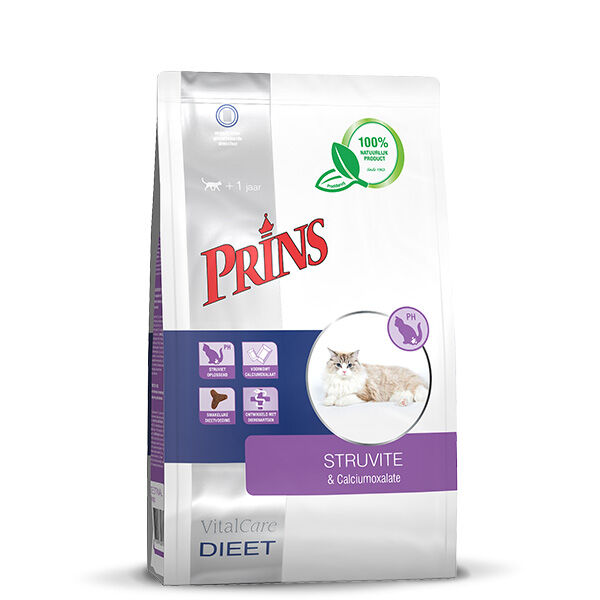 Prins Dieet VitalCare Struvite - Kattenvoer veterinair - Gevogelte - 5 kg