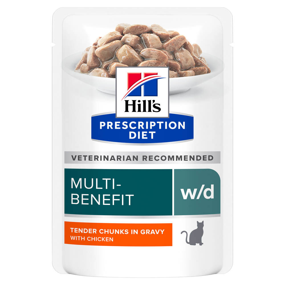 Hill's Prescription Diet Multi Benefit w/d - Kattenvoer - Kip - 85 gram