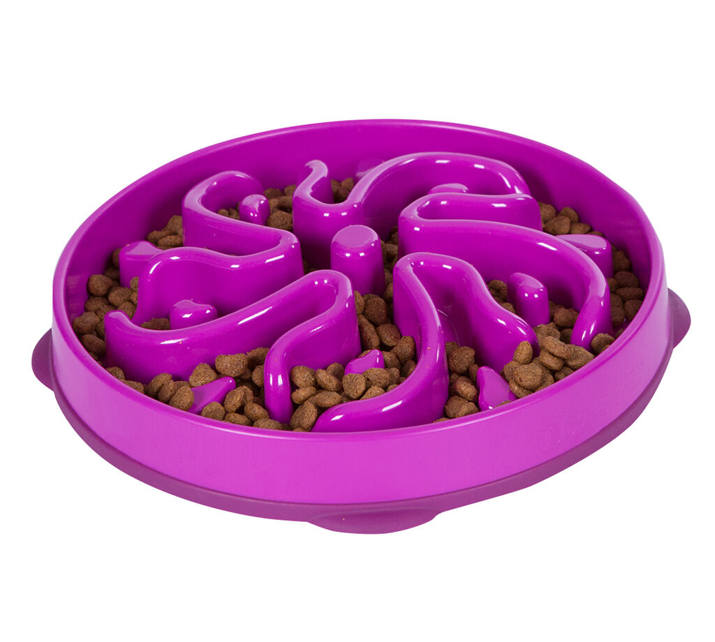 Outward Hound Anti-Schrok groot - Voerbak - Paars - 28 cm - Groot Outward Hound Anti-Schrok groot - Voerbak - Paars - 28 cm - Groot