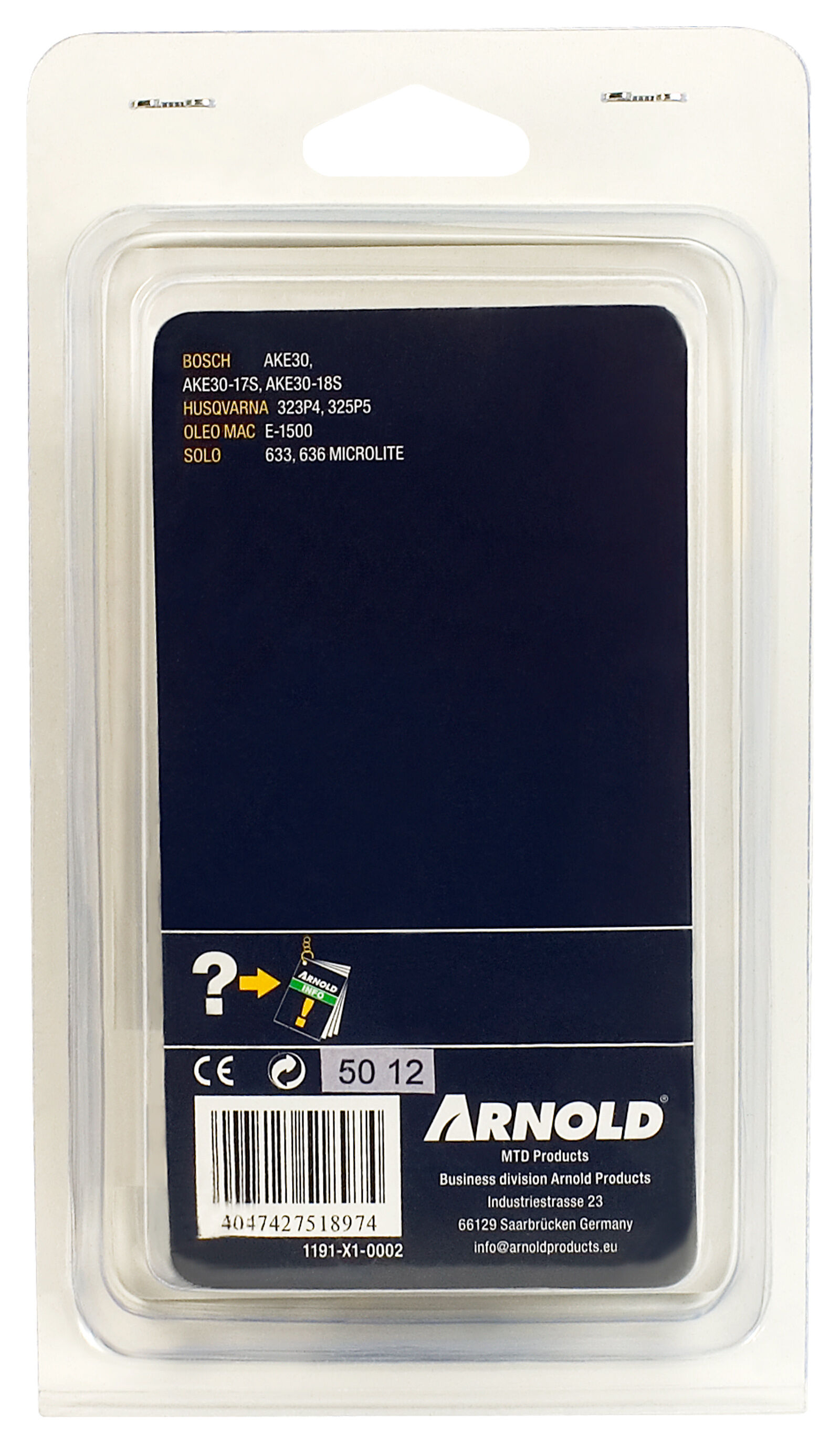 Arnold AK35 3/8 1.1mm 45 schakels - Zaagketting - Sat Mar 08 00:00:00 CET 2025