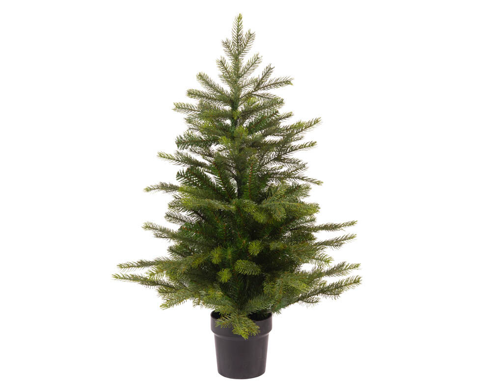 Everlands Grandis Fir - Mini Kunstkerstboom - 90 cm