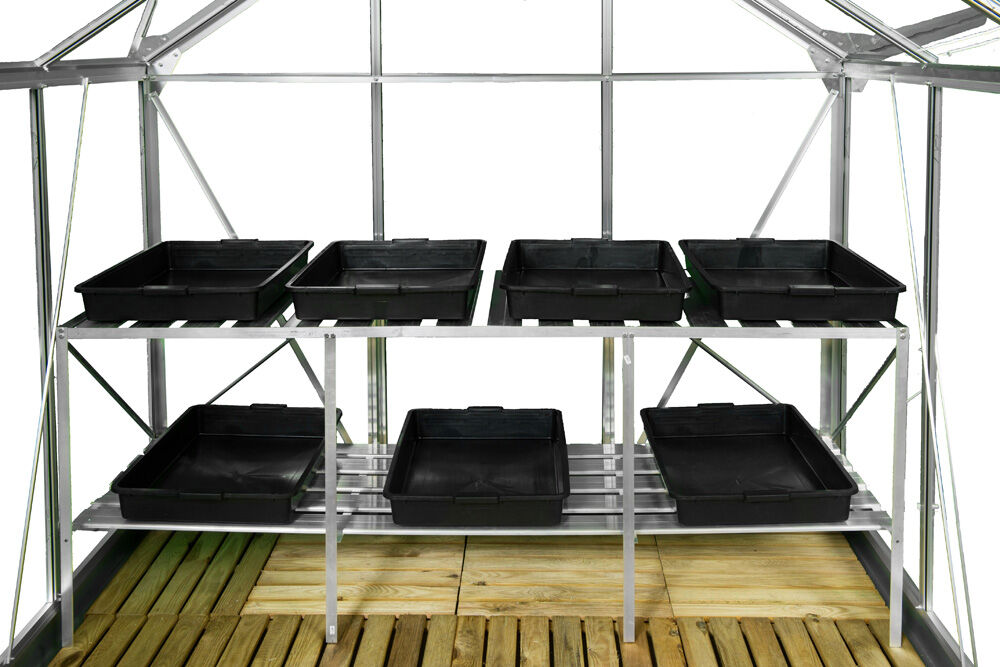 ROYAL WELL Maxi Grower - Kweektafel - 75.00 cm - Zilver - 185.00 cm - 60.00 cm
