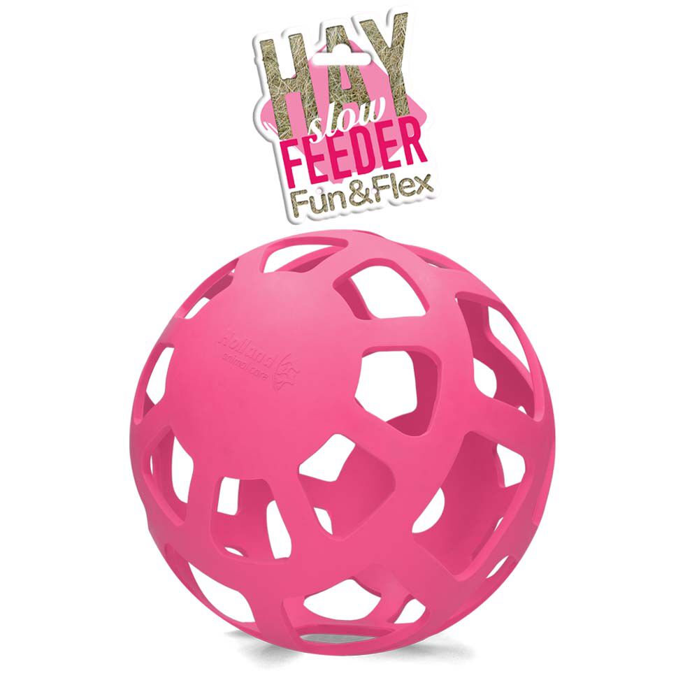 Excellent Hay Slowfeeder - Voerbal - Roze - Natuurrubber