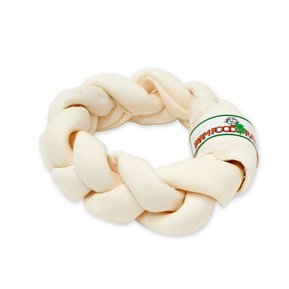 Farm Food Rawhide Dental Braided Donut - Hondensnack - rund - M Farm Food Rawhide Dental Braided Donut - Hondensnack - rund - M