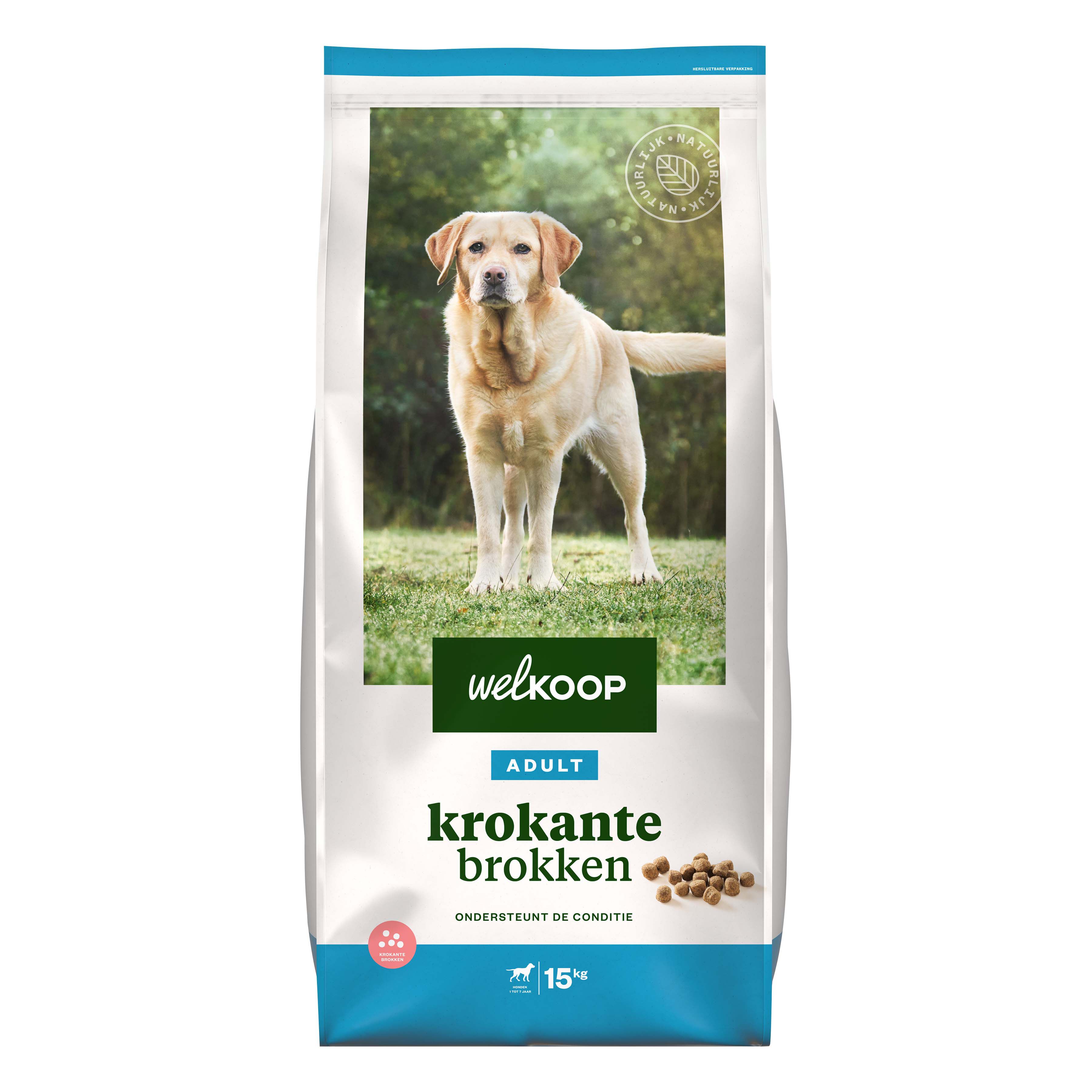 Welkoop Adult Krokante brokken - Hondenvoer - 15.00 - Onbekend