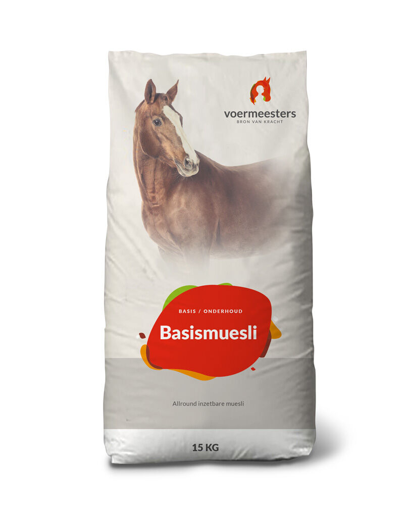 Voermeesters Basismuesli - Basisvoeding - 15 kg - Zak