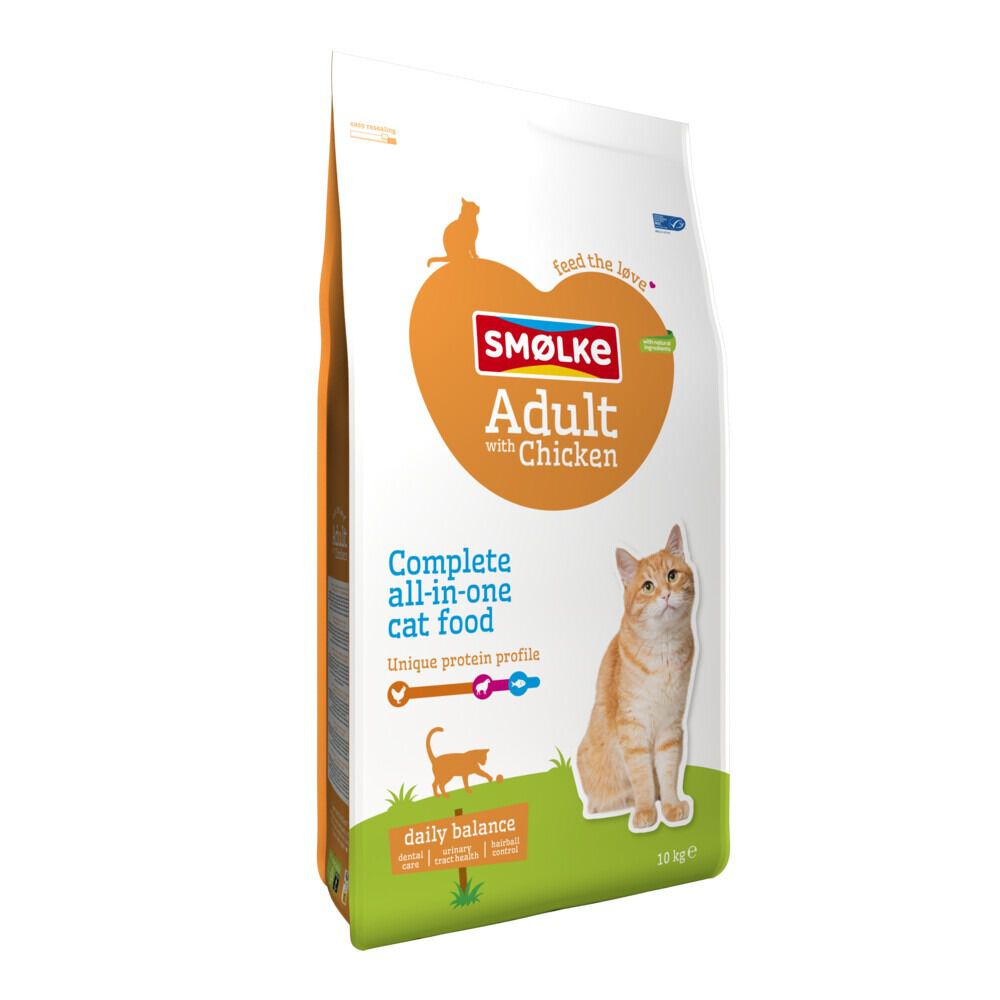 Smölke Adult - Kattenvoer - Kip - 10 kg
