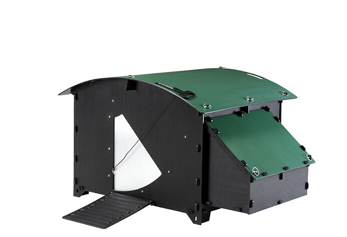 Nestera House - Kippenhok - tot 8 kippen - 78.00 cm - Zwart/Groen - 91.00 cm - L - 80.00 cm