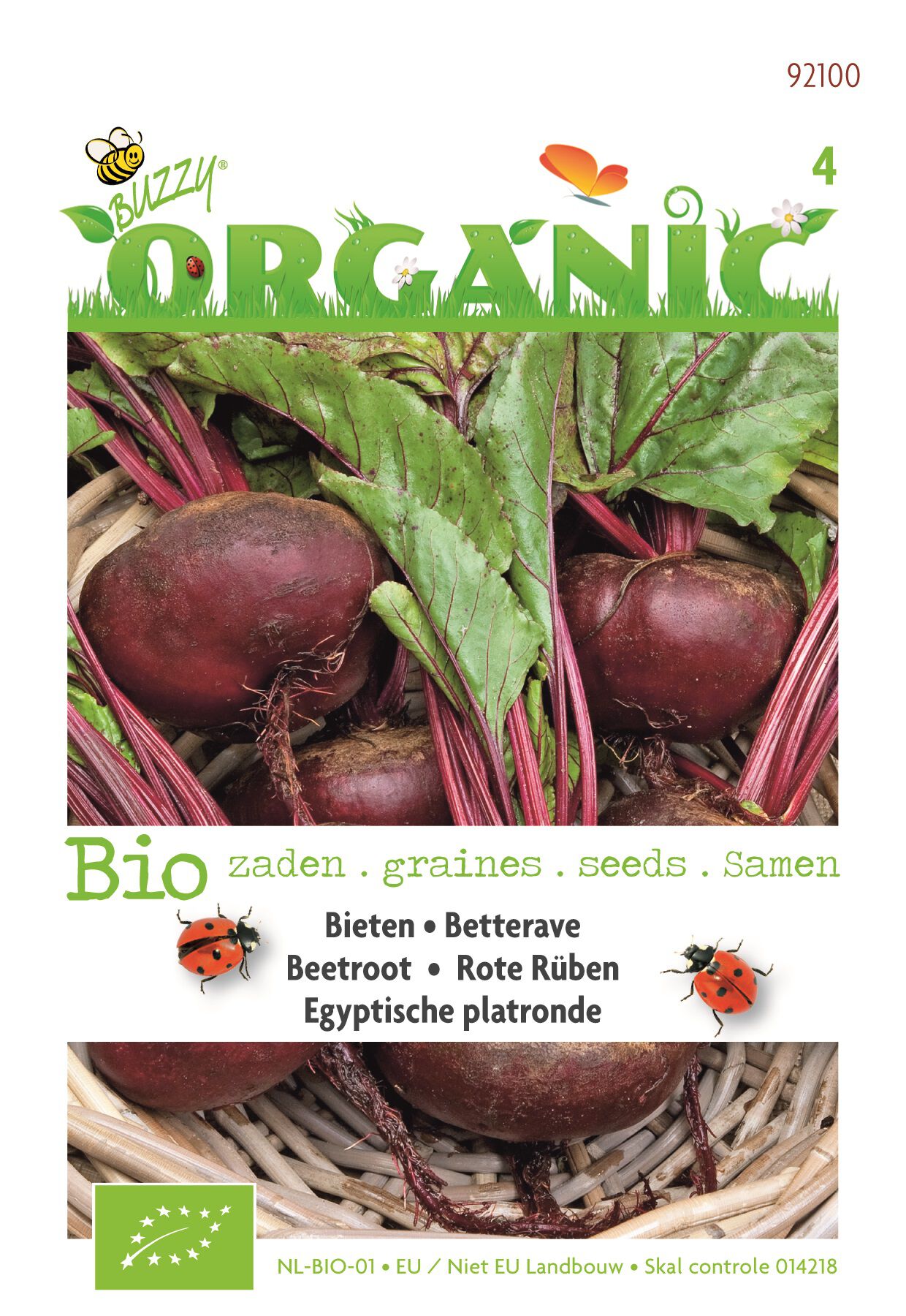 Buzzy Bieten Egyptische Platronde (BIO) Beta vulgaris - Groentezaden Buzzy Bieten Egyptische Platronde (BIO) Beta vulgaris - Groentezaden